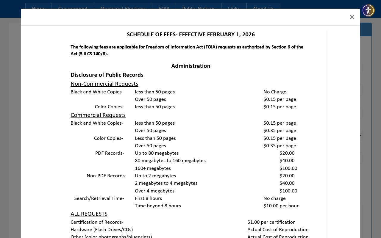 Springfield residents directory FOIA request
