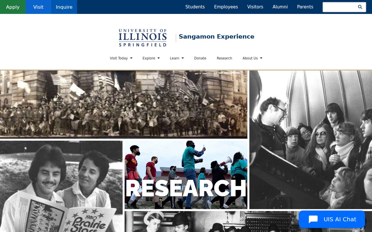 UIS Sangamon Experience research collections for Springfield residents and house history