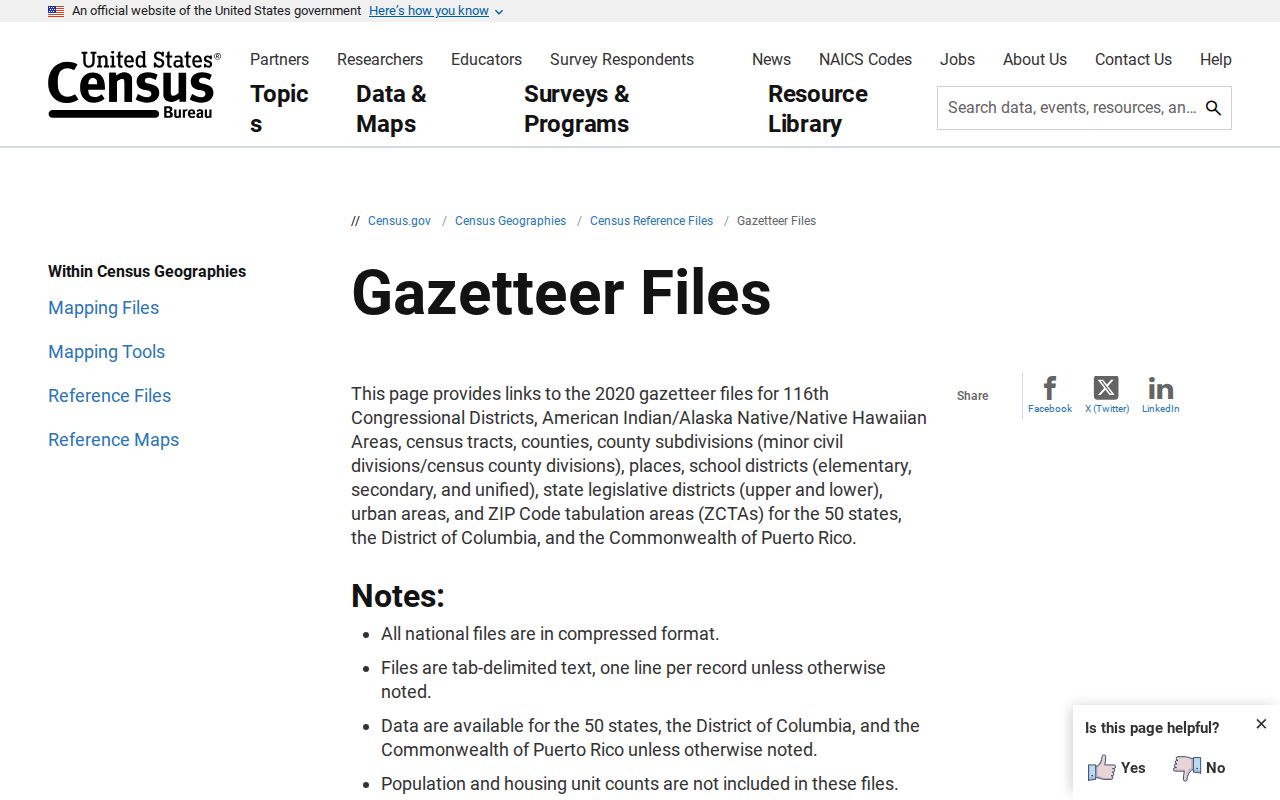 Springfield ZIP code directory Census ZCTA reference